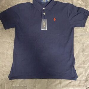 New Ralph Lauren Men's Navy Polo Shirt